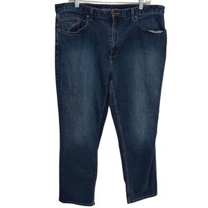 Johnston & Murphy Jeans Mens size 38x30 Straight Leg 5-pockets Blue Faded
